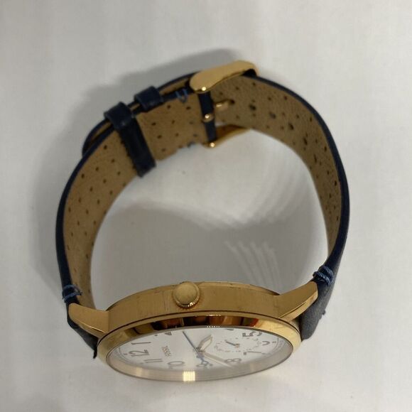 Fossil Everyday Muse ES4062 Women's Blue Leather Analog Dial Quartz Watch OP841 - Picture 8 of 12